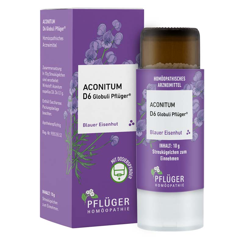 Aconitum D6 Globuli Pflüger 10 g Globuli