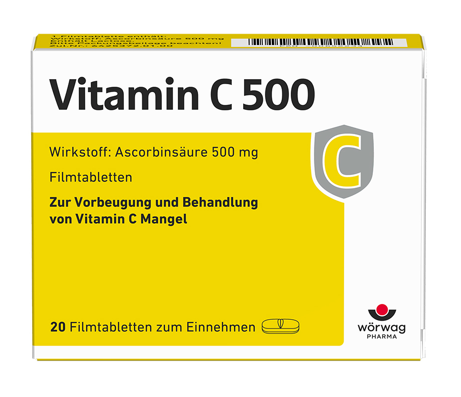 VITAMIN C 500 Filmtabletten 20 St Filmtabletten