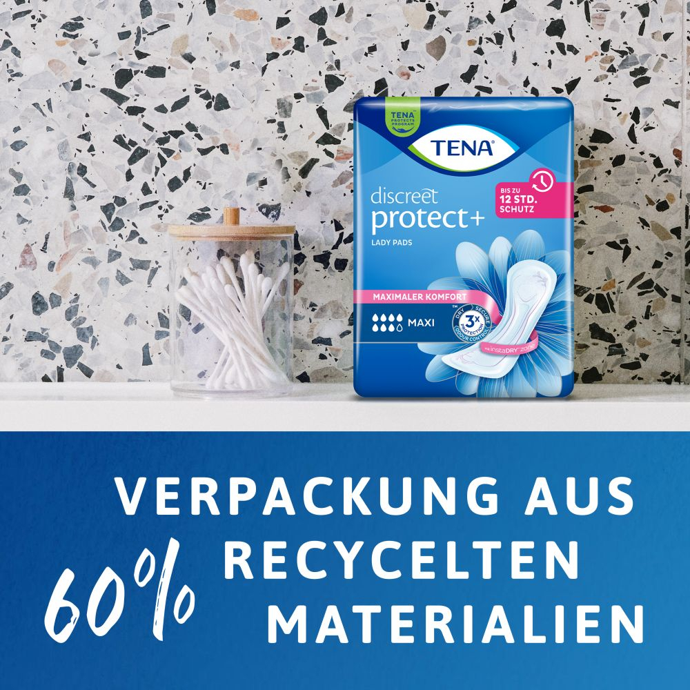 TENA Lady discreet protect+ Maxi Inkontinenz Einlagen 12X12 St Binden