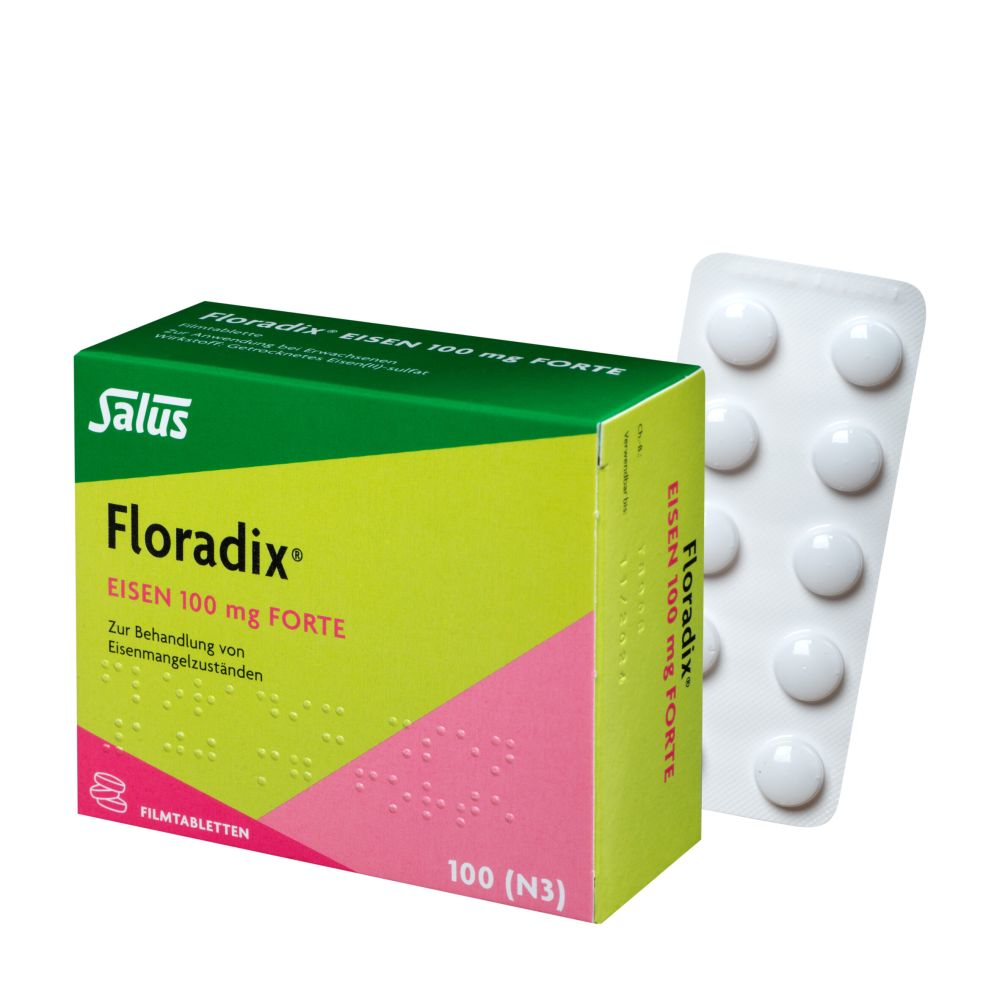 Floradix Eisen 100mg forte 100 St Filmtabletten