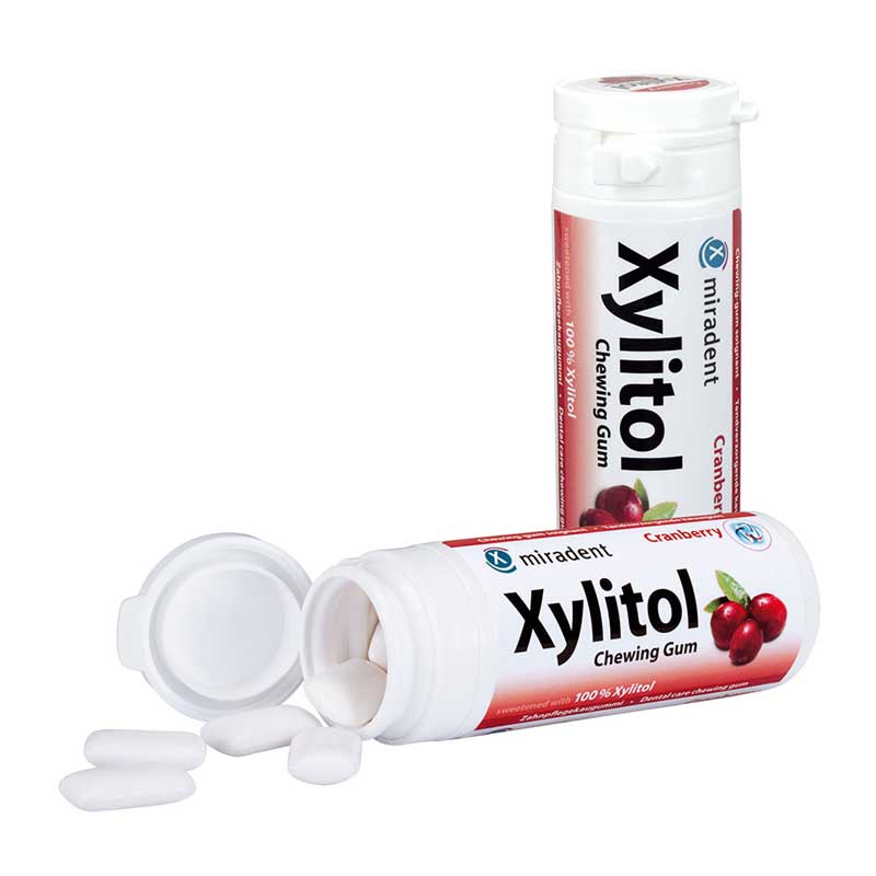 miradent Xylitol Chewing Gum Cranberry 30 St Kaugummi