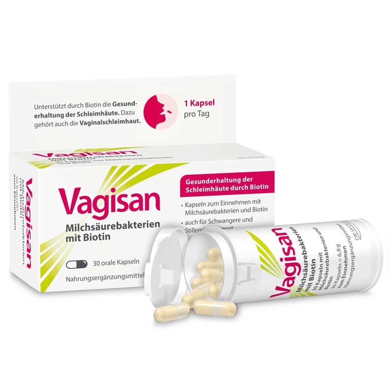 Vagisan Milchsäurebakterien mit Biotin 30 St Kapseln