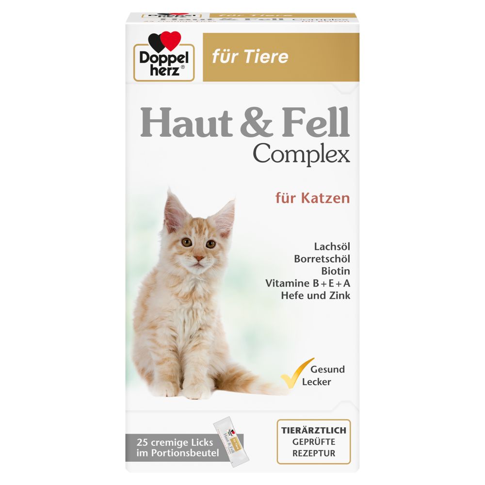 Doppelherz Haut & Fell Complex für Katzen 25 St Paste