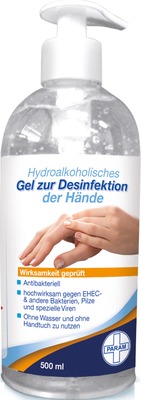 DESINFEKTIONSGEL für die Hand antibakteriell 500 ml Gel