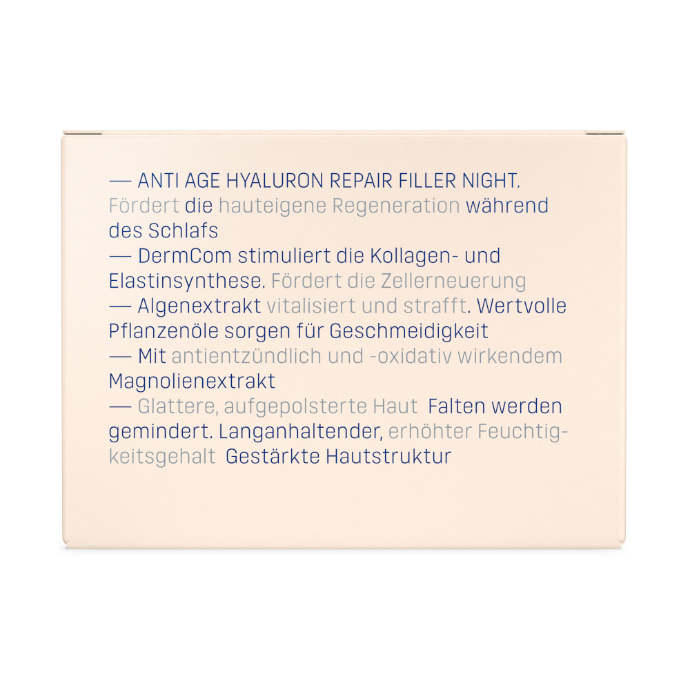 EUBOS ANTI AGE HYALURON REPAIR FILLER NIGHT Anspruchsvolle Haut 50 ml Creme