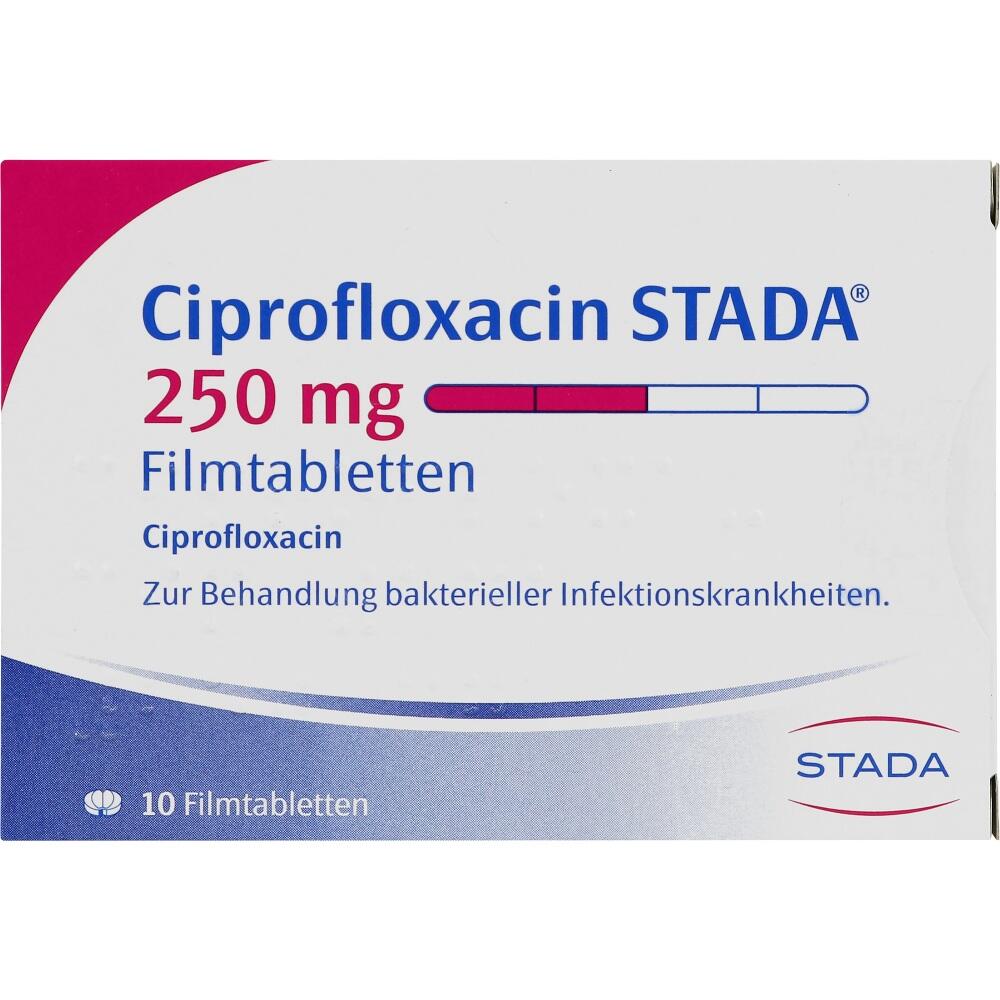 Ciprofloxacin STADA 250mg 10 St Filmtabletten