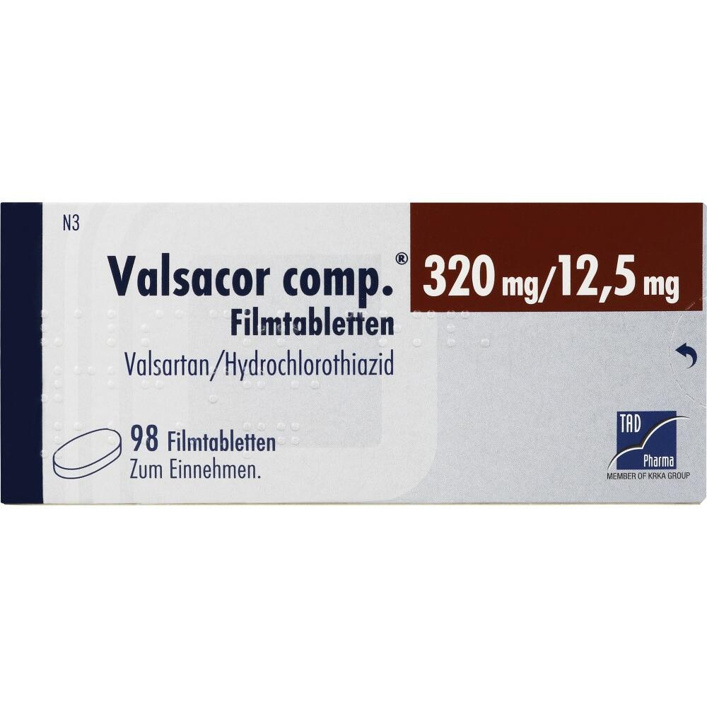 Valsacor comp 320mg/12,5mg 98 St Filmtabletten