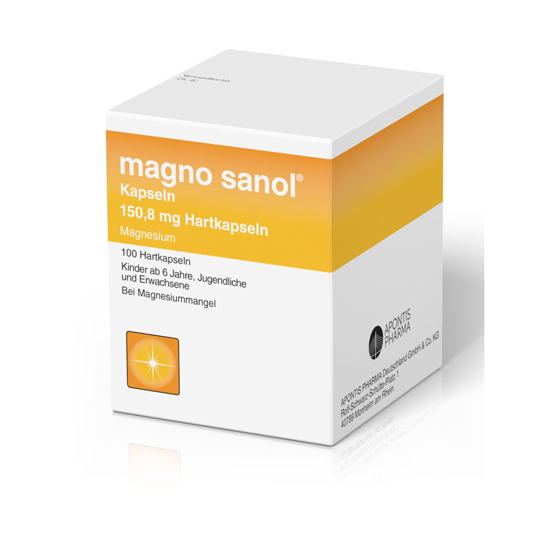 magno sanol 150,8 mg 100 St Hartkapseln