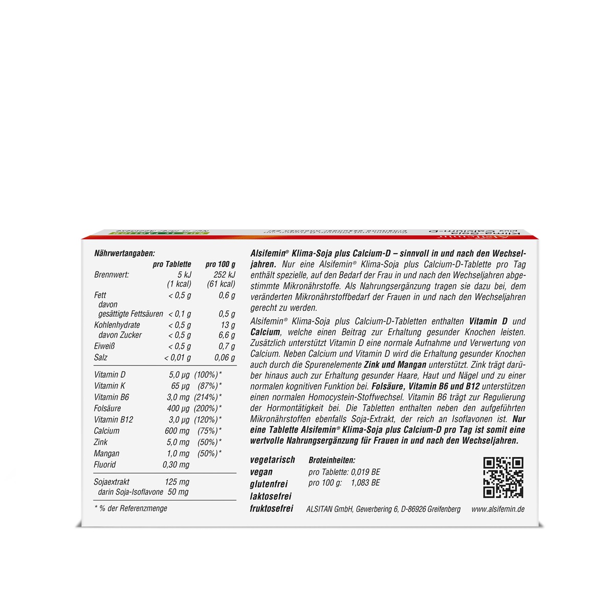 Alsifemin Klima-Soja plus Calcium-D 30 St Tabletten