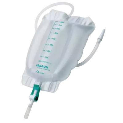 Urimed Tribag Plus Urin Beinbeutel 800ml 60cm steril 10 St Beutel