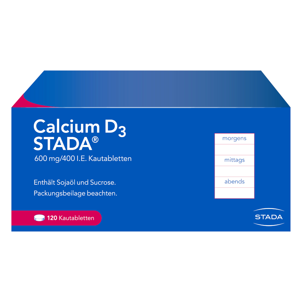 Calcium D3 STADA 600 mg/400 I.E. 120 St Kautabletten