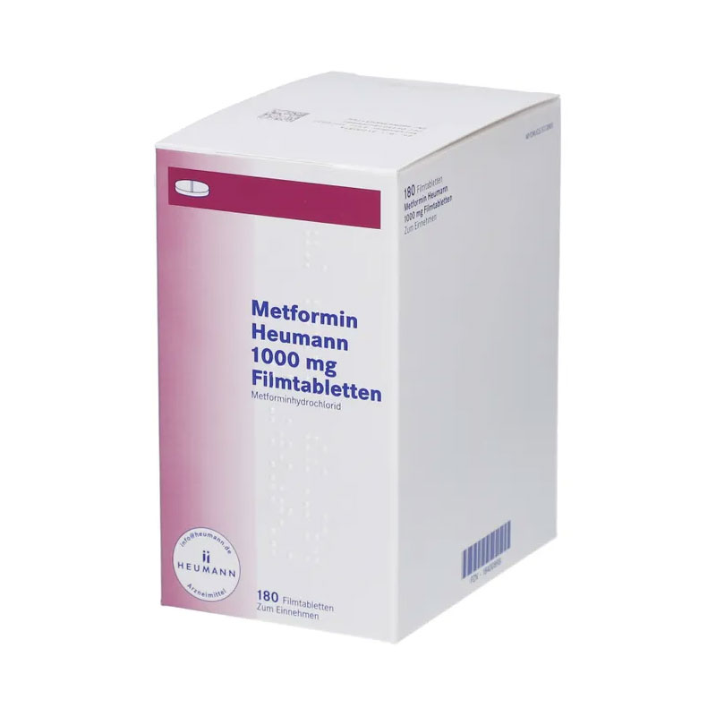 Metformin Heumann 1000 mg Filmtabletten 180 St Filmtabletten