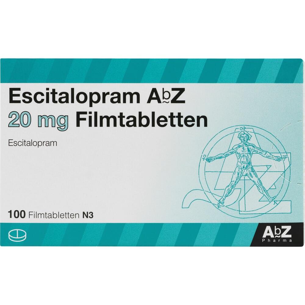 Escitalopram AbZ 20mg 100 St Filmtabletten