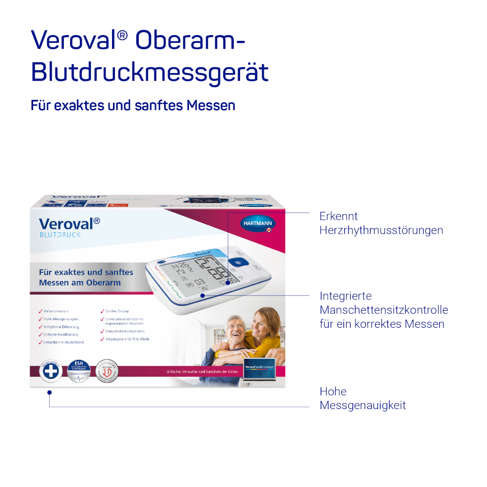 Veroval Oberarm-Blutdruckmessgerät 1 St