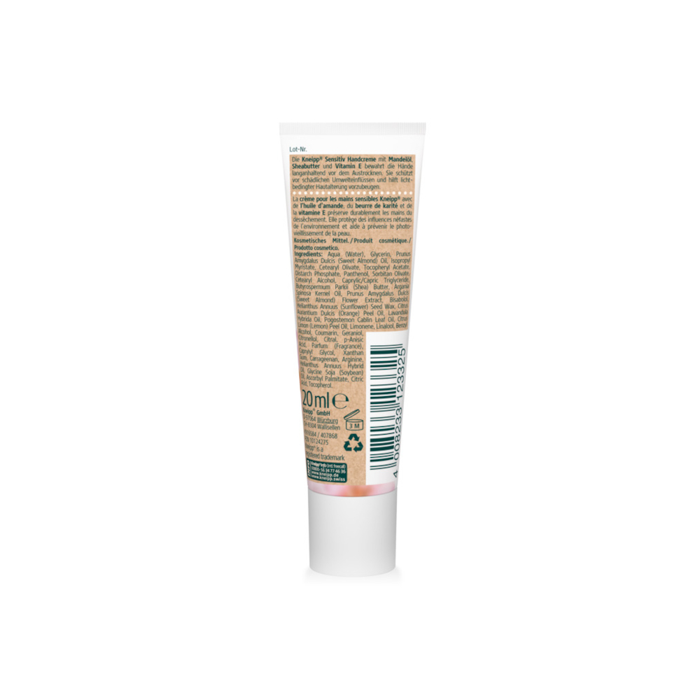 Kneipp Mandelblüten Hautzart Sensitiv HANDCREME 20 ml Creme