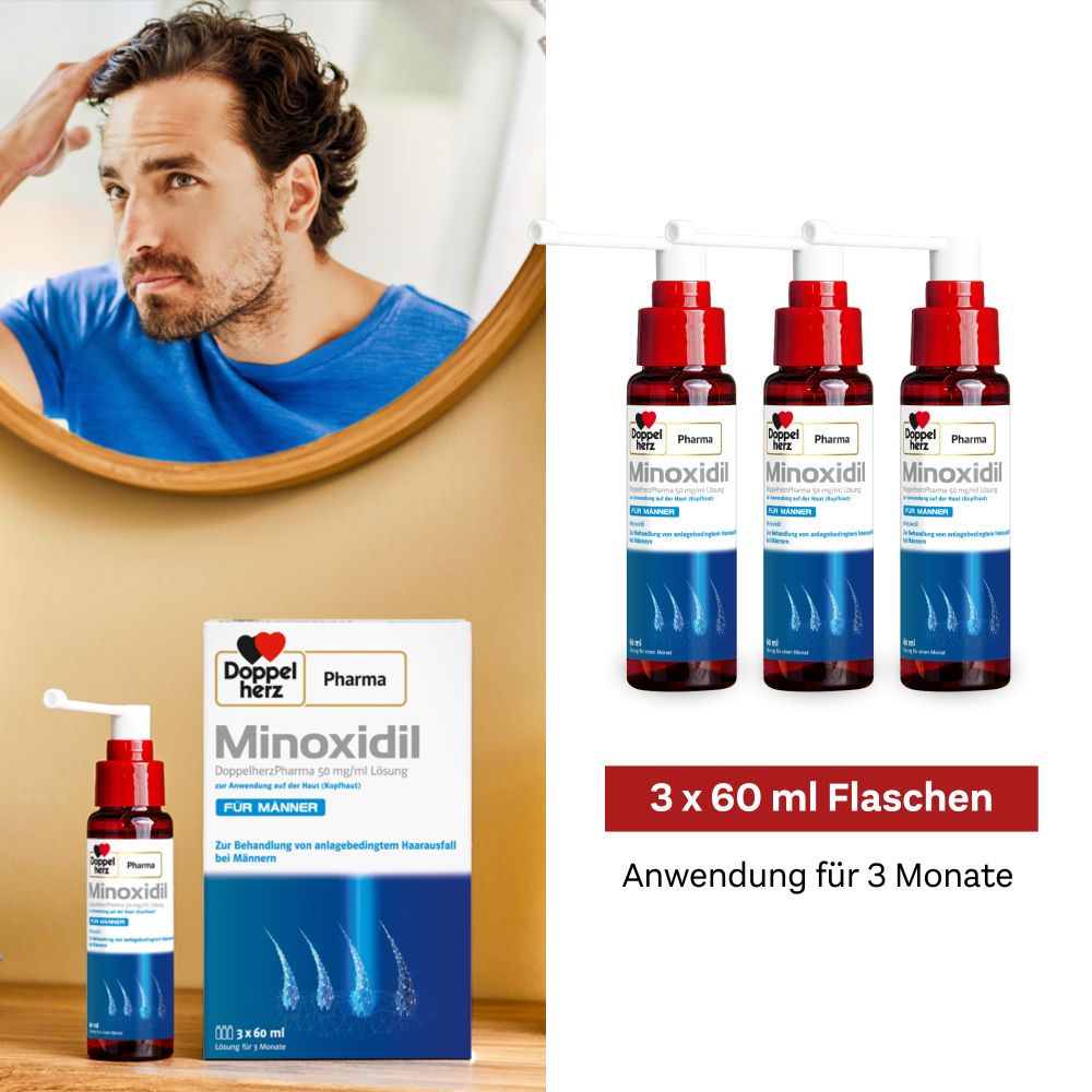 Doppelherz Pharma MINOXIDIL FÜR MÄNNER 3X60 ml Lösung