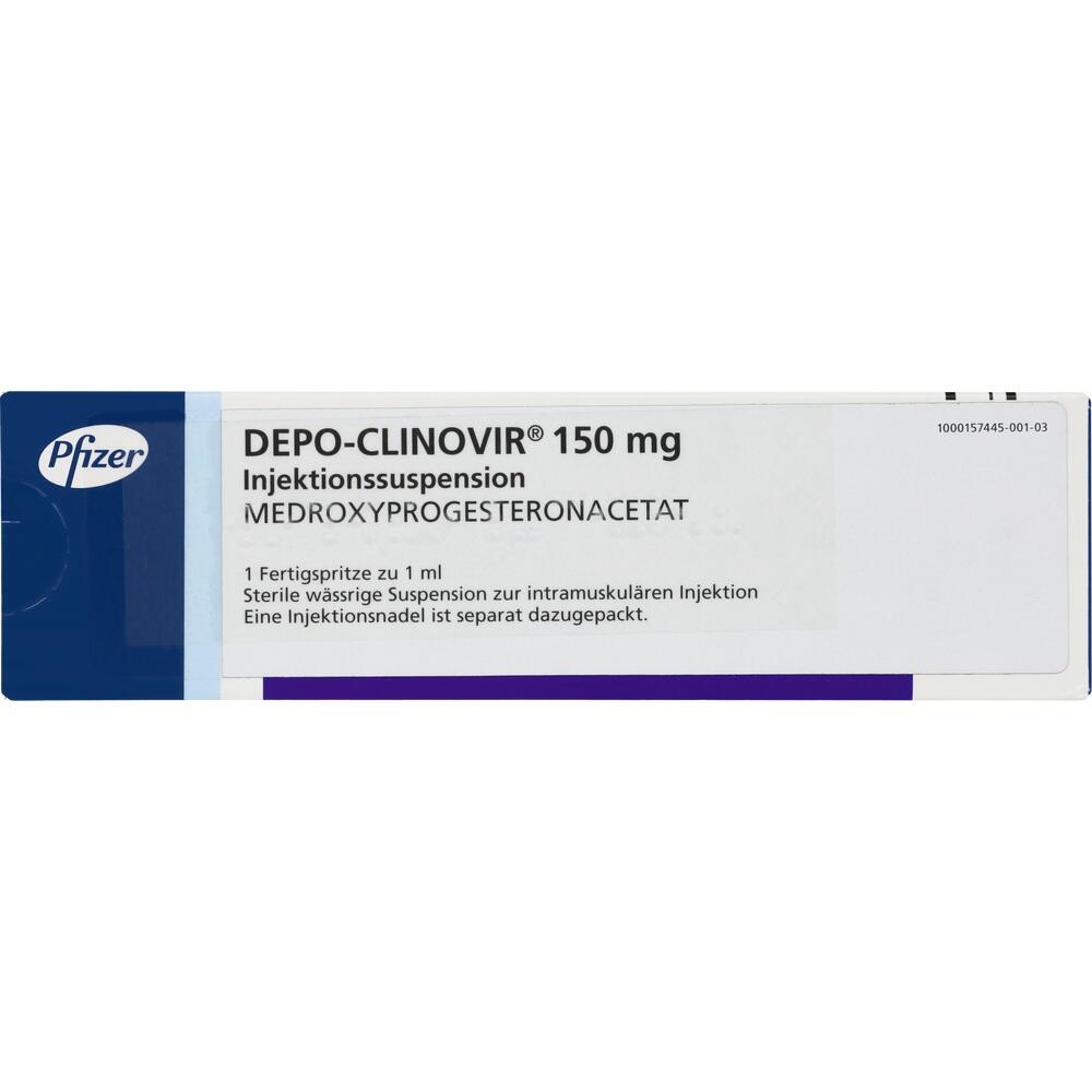 DEPO CLINOVIR 150 mg Injektionssusp.i.e.Fertigspr. 1 St Fertigspritzen