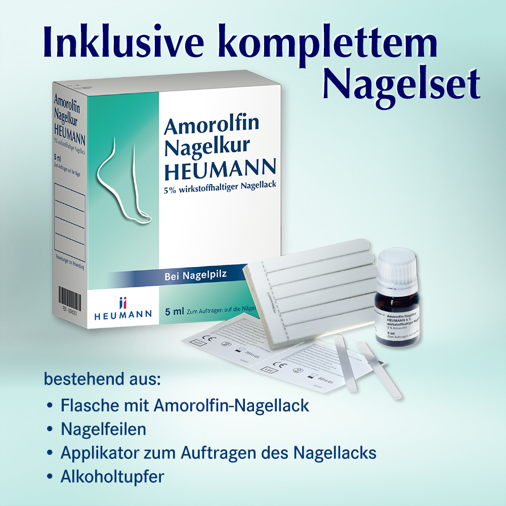 Amorolfin Nagelkur HEUMANN 5 ml Wirkstoffhaltiger Nagellack