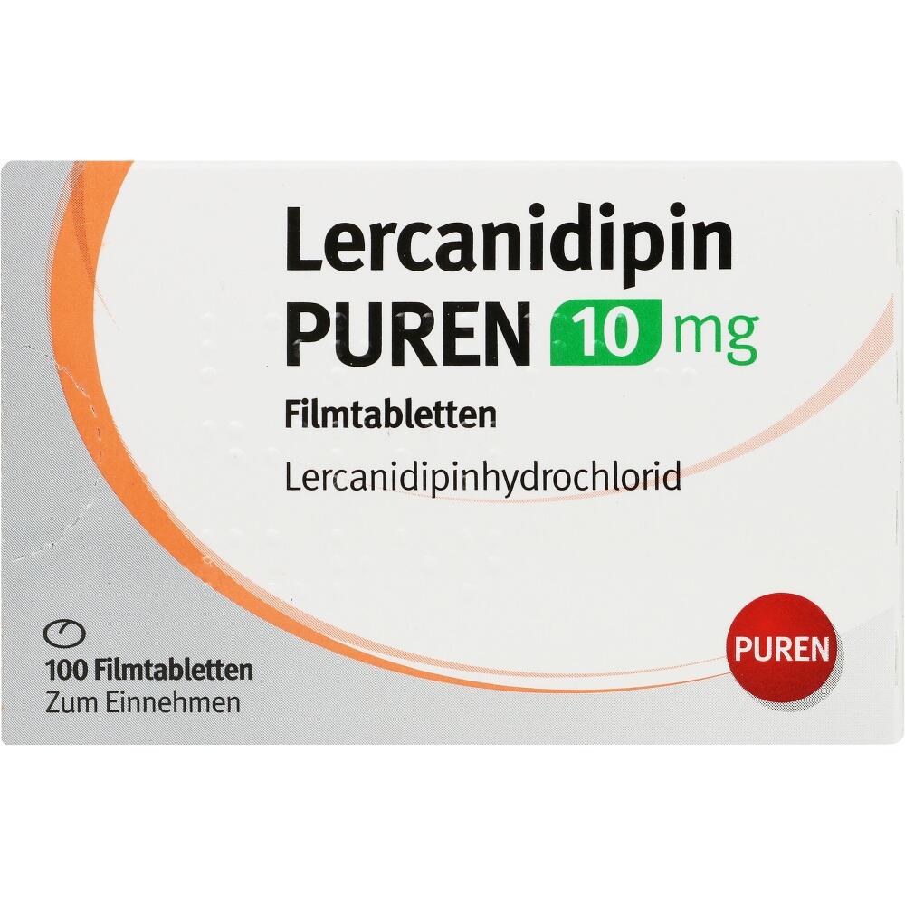 Lercanidipin PUREN 10mg 100 St Filmtabletten