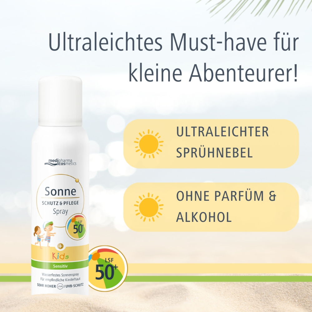 medipharma cosmetics Sonne SCHUTZ & PFLEGE Kids LSF 50+ Aerosol-Spray 150 ml Spray