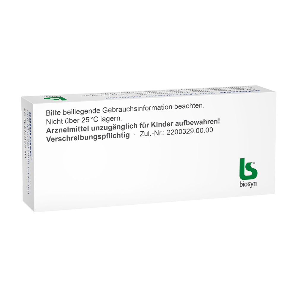 selenase 300 Mikrogramm Tabletten 20 St Tabletten