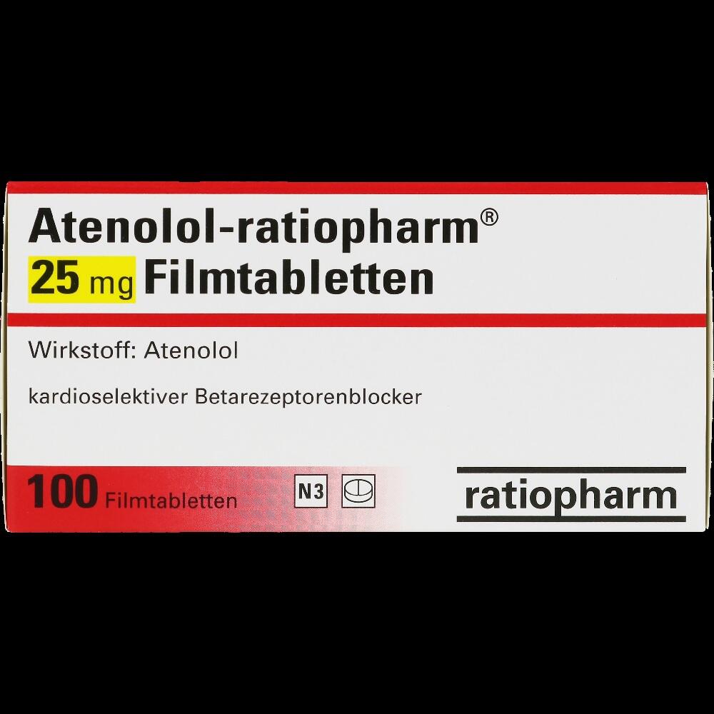 Atenolol-ratiopharm 25mg 100 St Filmtabletten