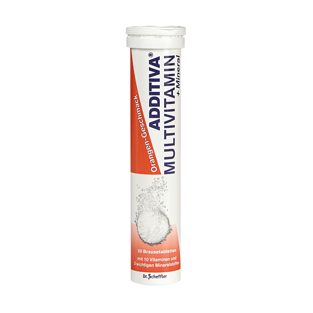 ADDITIVA Multivitamin + Mineral Orangengeschmack  20 St Brausetabletten