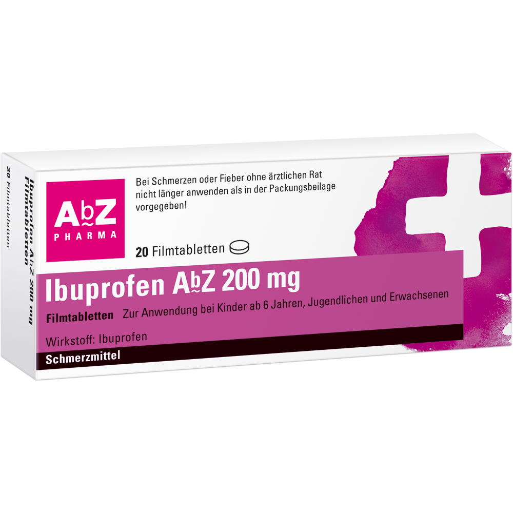 Ibuprofen AbZ 200mg 20 St Filmtabletten