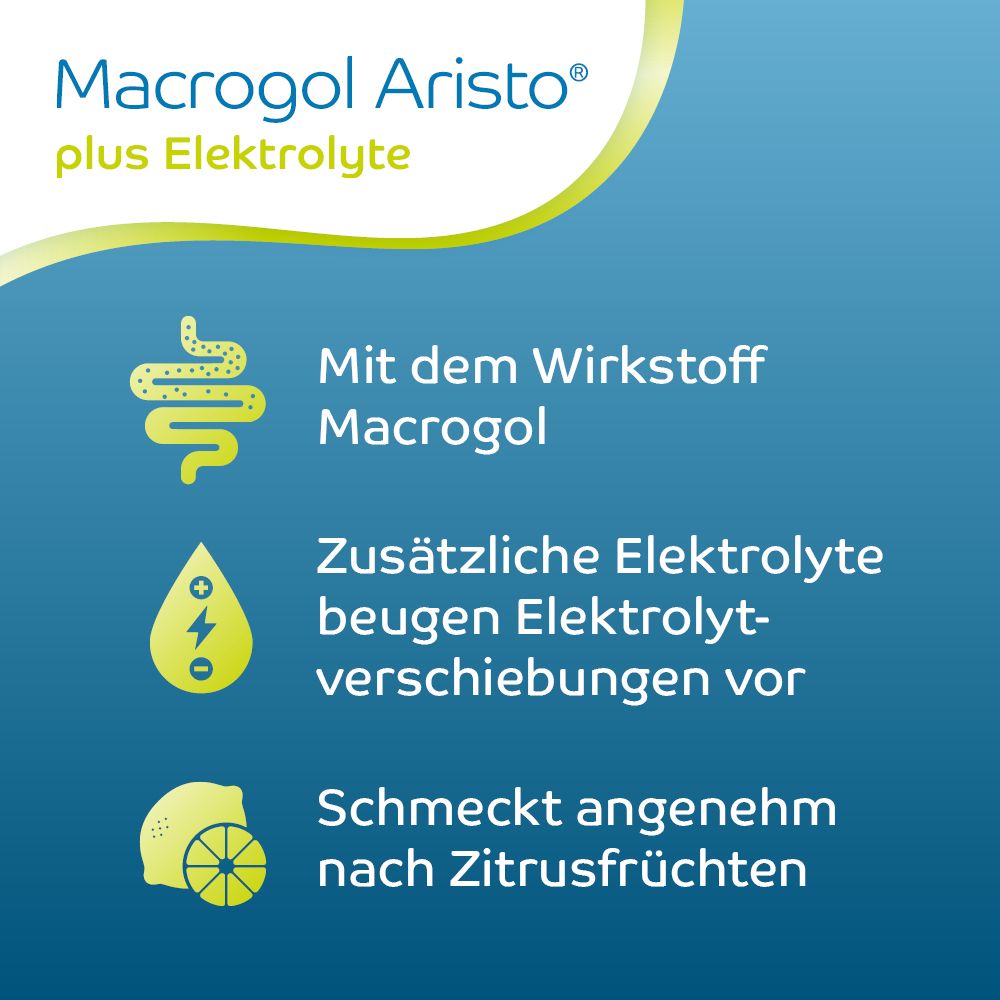 Macrogol Aristo plus Elektrolyte 50 St Pulver zur Herstellung einer Lösung zum Einnehmen