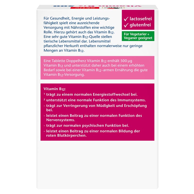 Doppelherz aktiv Vitamin B12 500 120 St Tabletten