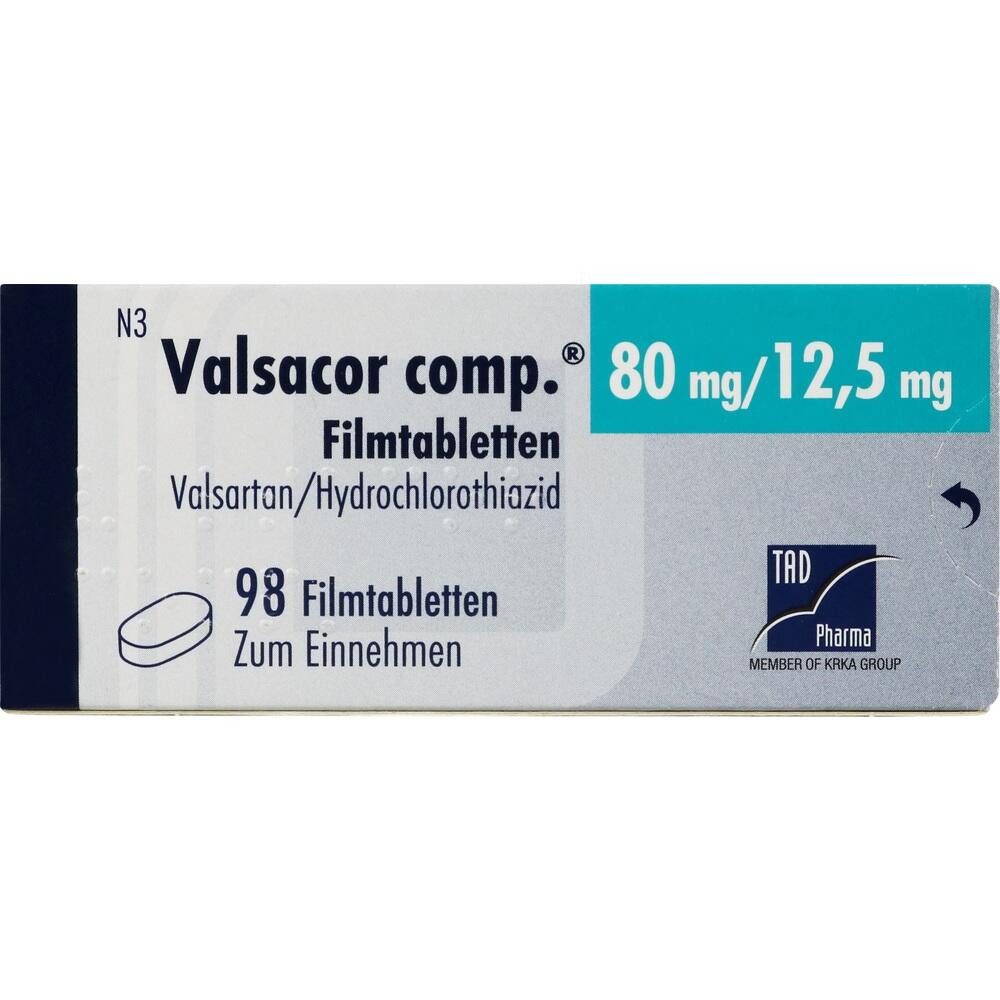 Valsacor comp 80mg/12,5mg 98 St Filmtabletten