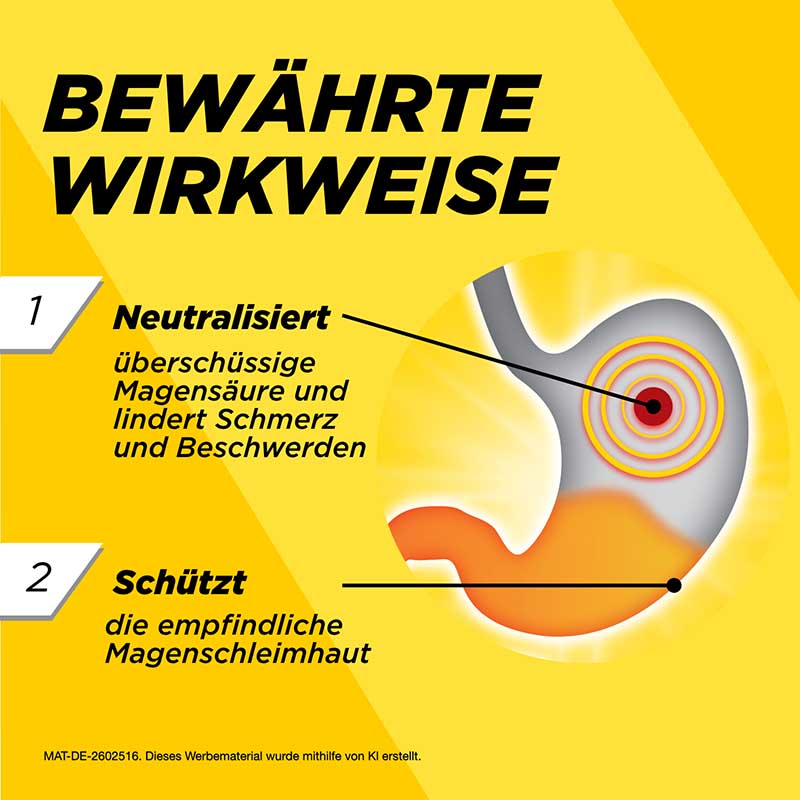 MAALOXAN Kautabletten bei Sodbrennen & Magenschmerzen 20 St Kautabletten