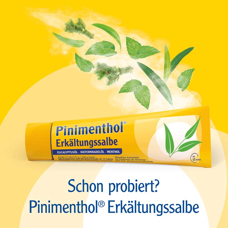 Pinimenthol Erkältungsbad ab 12 Jahren - mit Eucalyptusöl, Menthol und Campher 190 ml Bad