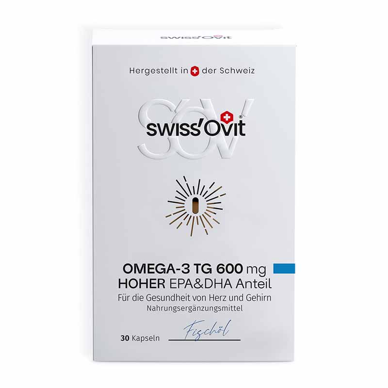 SwissOvit Omega-3 TG 600mg EPA & DHA 30 St Kapseln