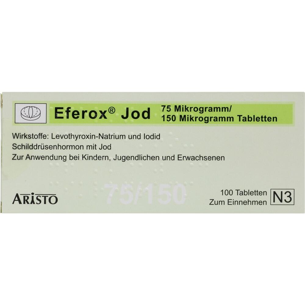 Eferox Jod 75μg/150μg 100 St Tabletten
