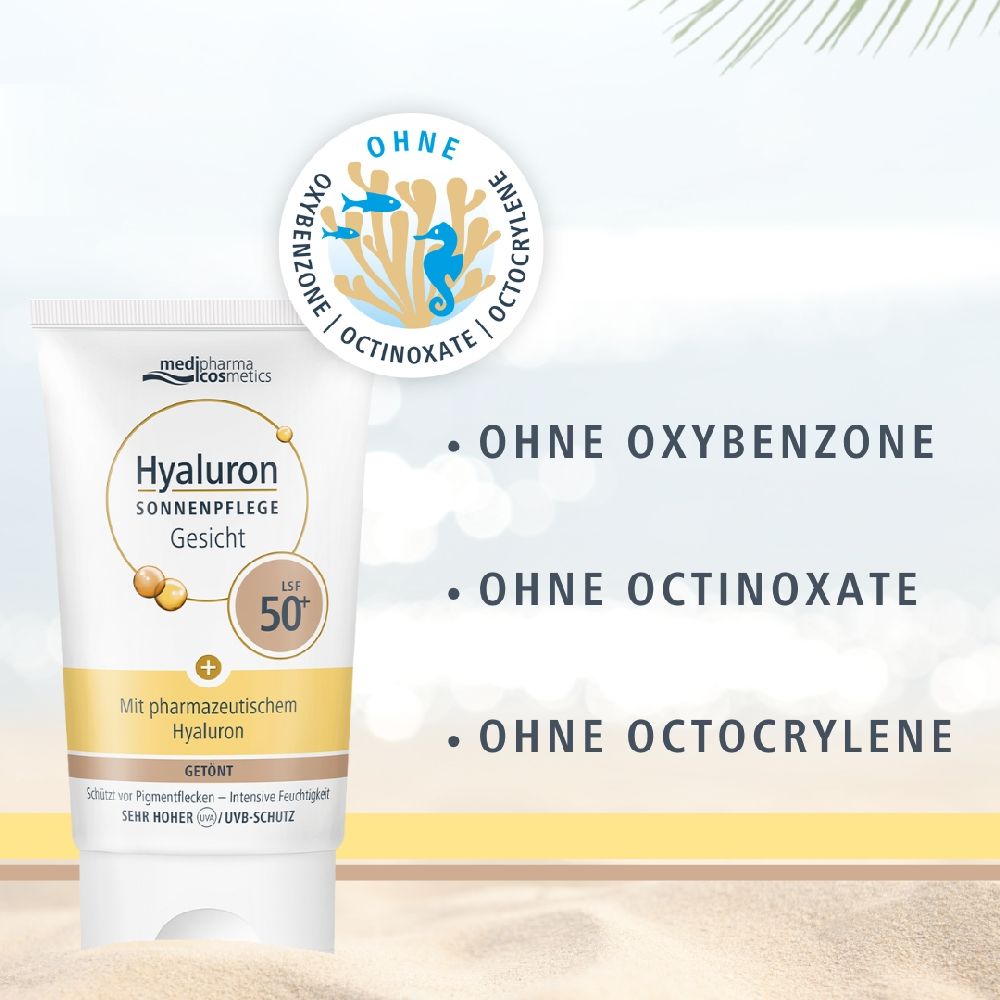HYALURON Sonnenpflege Gesicht LSF 50+ getönt 50 ml Creme