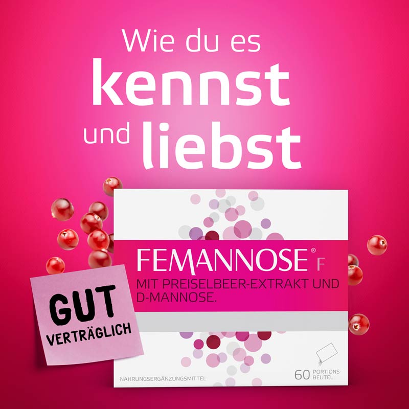 FEMANNOSE F MIT PREISELBEER-EXTRAKT UND D-MANNOSE 60 St Granulat
