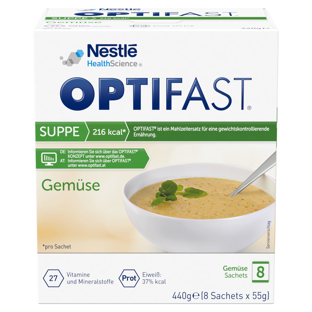OPTIFAST Suppe Gemüse Geschmack 8X55 g Pulver