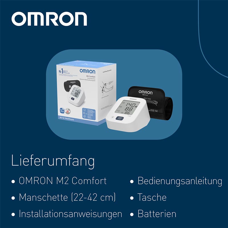 OMRON M2 Comfort Oberarm-Blutdruckmessgerät 1 St