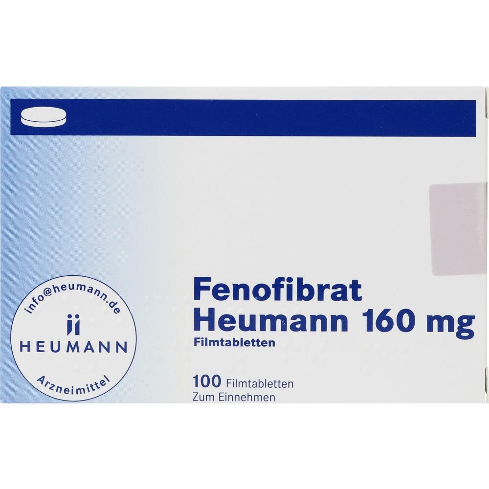 FENOFIBRAT Heumann 160 mg Filmtabletten 100 St Filmtabletten