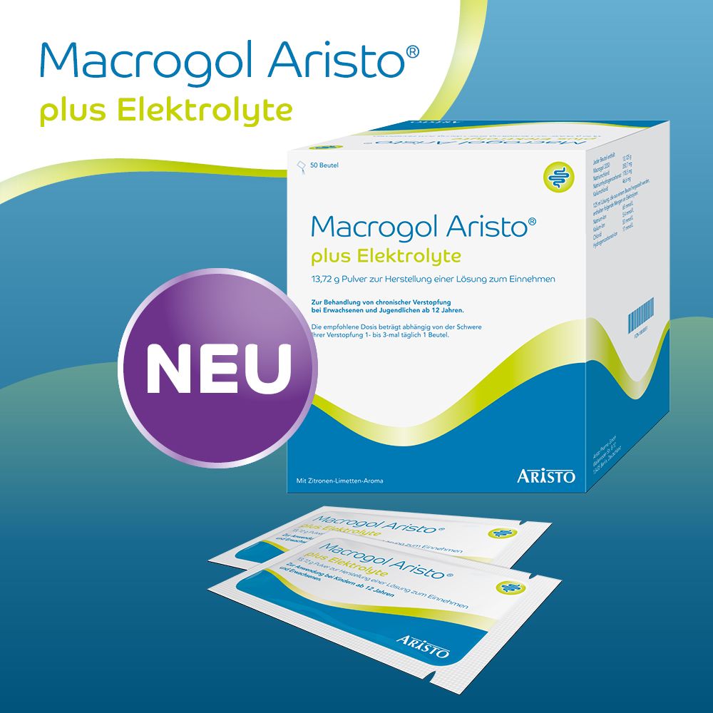 Macrogol Aristo plus Elektrolyte 50 St Pulver zur Herstellung einer Lösung zum Einnehmen