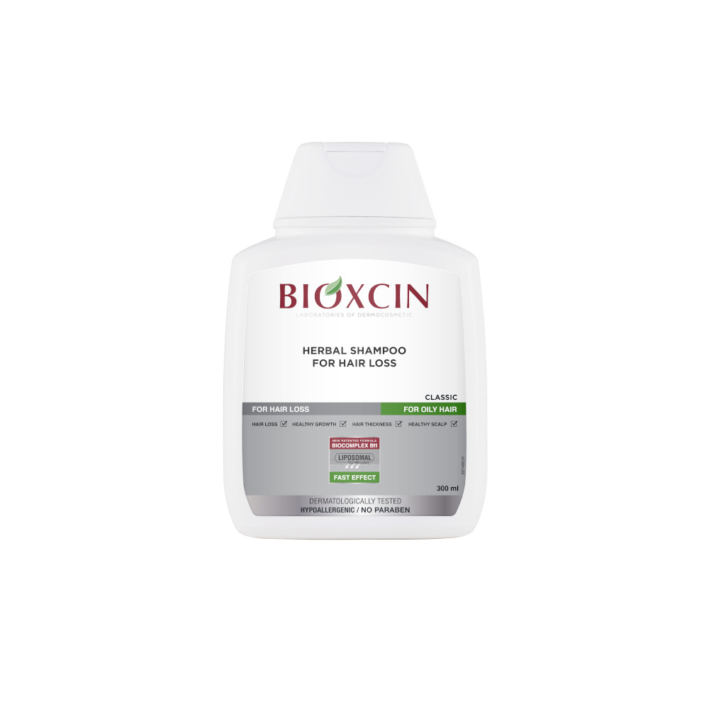 BIOXCIN Shampoo gegen Haarausfall für Fettiges Haar 300 ml Shampoo