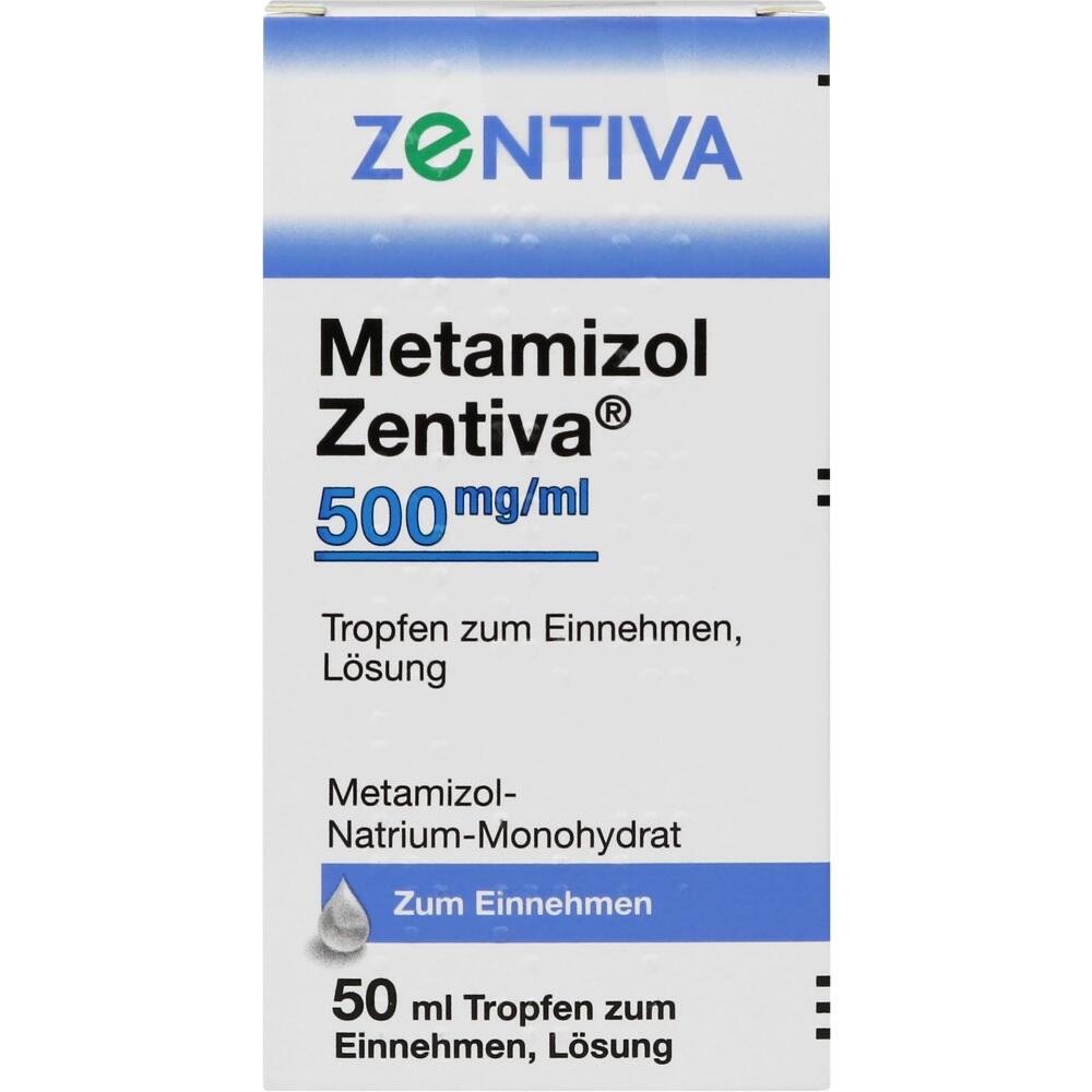 Metamizol Zentiva 500 mg/ml 50 ml Tropfen zum Einnehmen