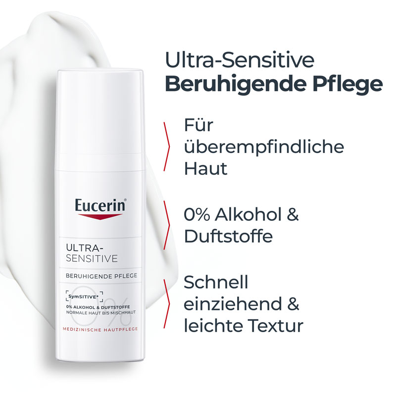 Eucerin UltraSensitive Beruhigende Pflege für normale Haut bis Mischhaut Creme 50 ml Creme