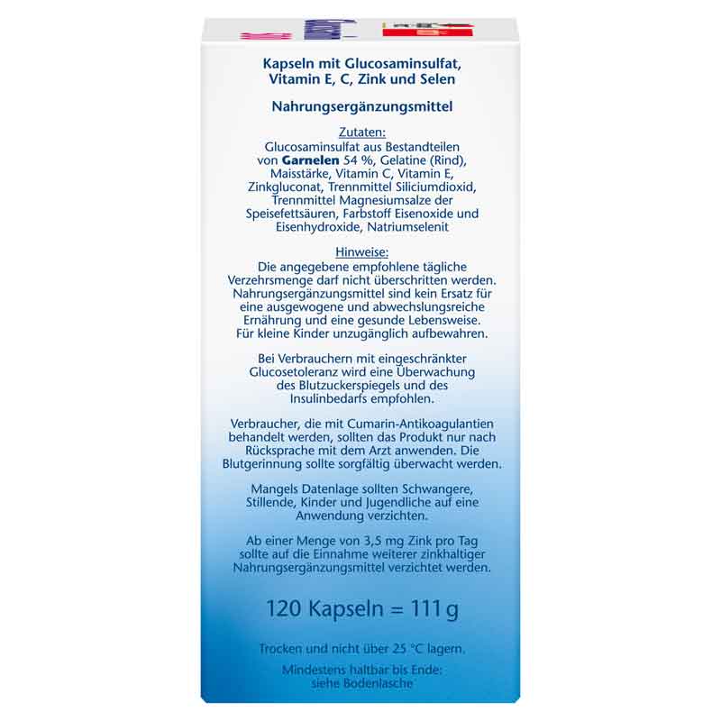 Doppelherz aktiv Glucosamin 500  120 St Kapseln