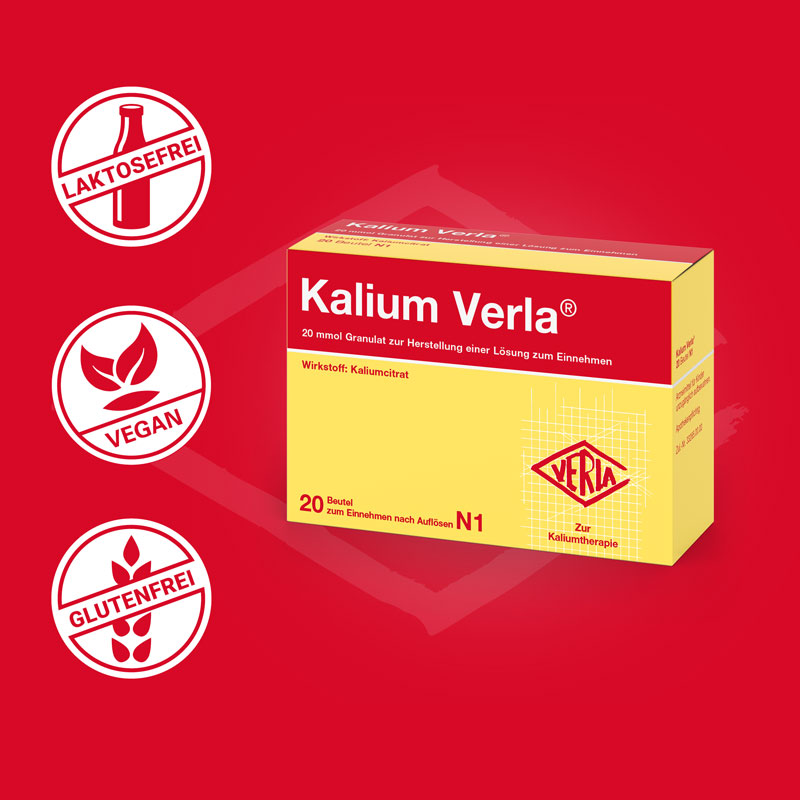 KALIUM VERLA Granulat Btl. 20 St Granulat