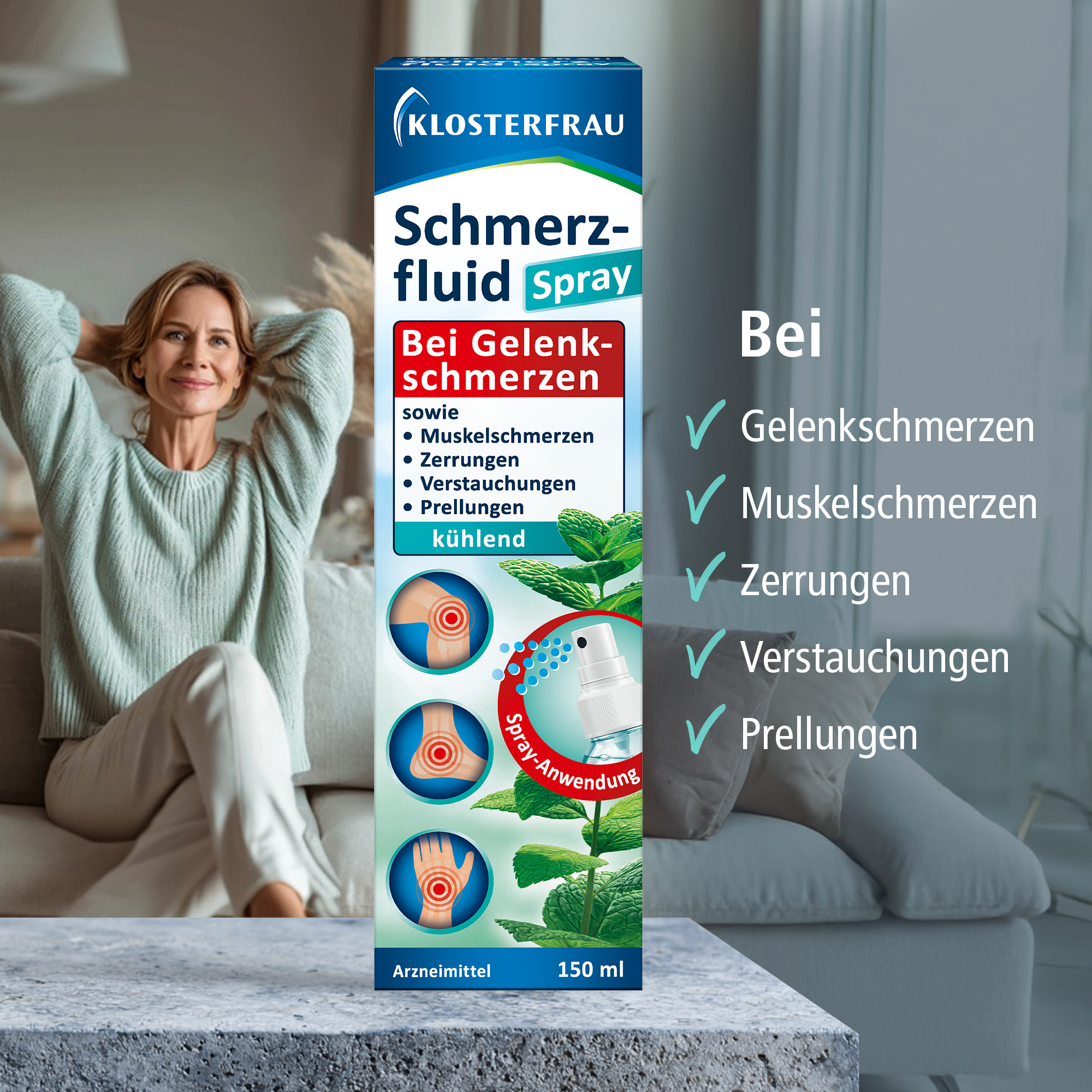 KLOSTERFRAU Schmerzfluid Spray 150 ml Lösung