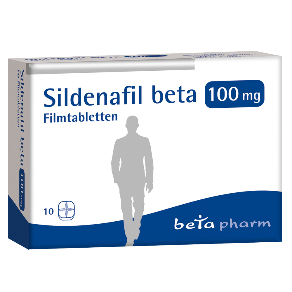 Sildenafil beta 100 mg 10 St Filmtabletten