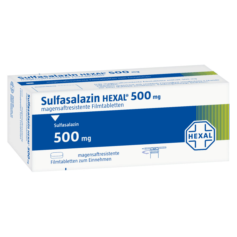 Sulfasalazin HEXAL 500mg Filmtabletten 300 St Filmtabletten magensaftresistent