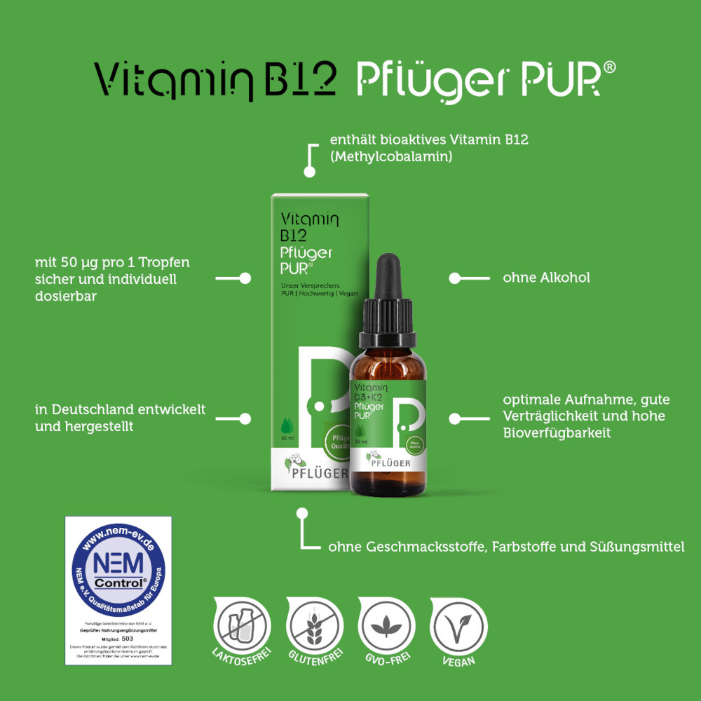 Vitamin B12 Pflüger PUR 30 ml Tropfen